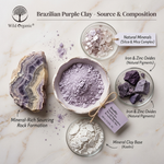 Brazilian Purple Clay Powder - Flawless Skin Clay - 100gm