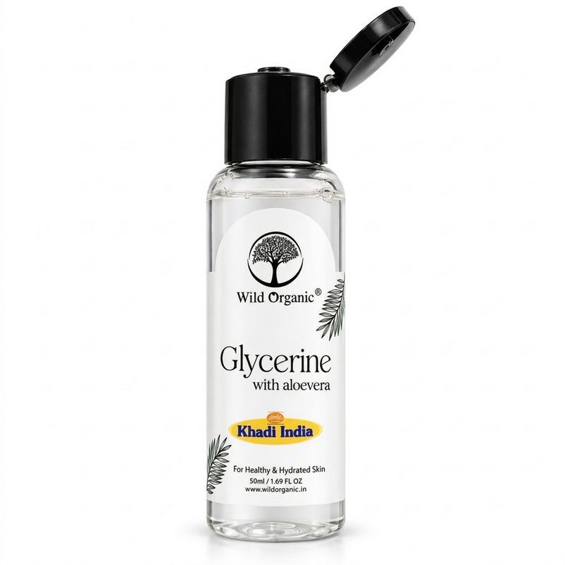 Wild Organic Glycerine with Aloe Vera & Rose Extract – 50ml