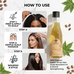 Wild Organic 100% Pure Cold Pressed Castor Oil| Hair Growth, Beard, Eyelashes, Eyebrows & Skin Care