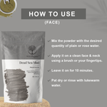 Dead Sea Mud Clay Powder - Mineral-rich clay - 100gm