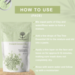 French Green Clay Powder- Toning Clay -100gm