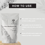 White Himalayan Clay Powder - Brightening Clay - 100gm