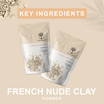 French Nude Clay Powder - Multi tasking clay - 100gm