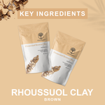 Rhoussuol Brown Clay Powder - Detoxifying Clay - 100gm
