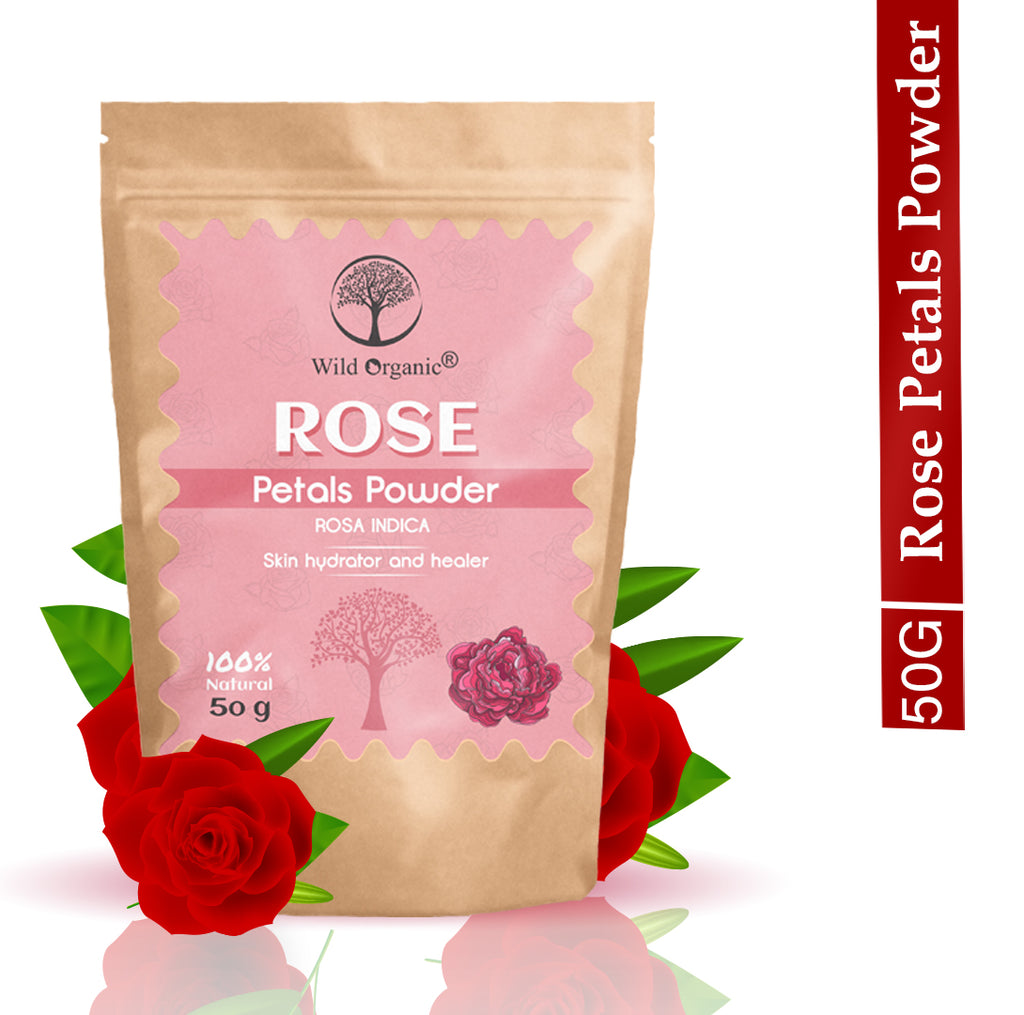 Rose Petals Powder - 50 gm – Wildorganic ind