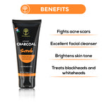 Activated Charcoal Peel off Mask+ Activated Charcoal Scrub + Detan Cleanser- KIT