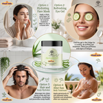 Wild Organic 100% Pure Aloe Vera Gel for Face, Skin & Hair | Deep Hydration | Soothes Sunburn | Moisturizes Dry Skin | Helps Reduce Acne & Blemishes | Natural Multipurpose Aloe Gel | 400g
