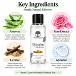 Wild Organic Glycerine with Aloe Vera & Rose Extract – 50ml
