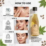 Wild Organic 100% Pure Cold Pressed Castor Oil| Hair Growth, Beard, Eyelashes, Eyebrows & Skin Care