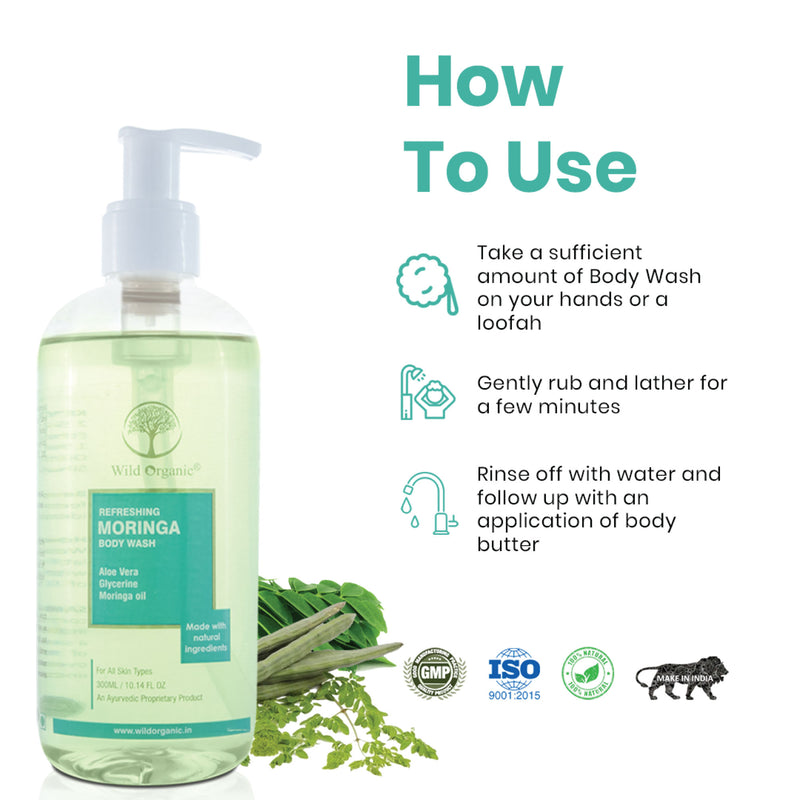 Moringa Body Wash – Wildorganic ind