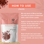 Moroccan Red Clay - Volcanic Clay - 100gm
