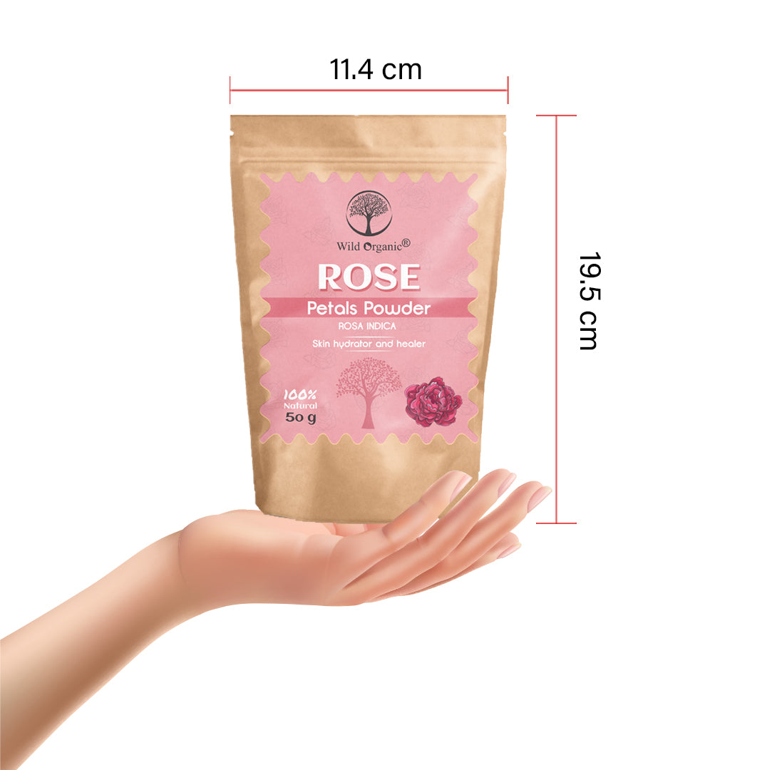 Rose Petals Powder - 50 gm – Wildorganic ind